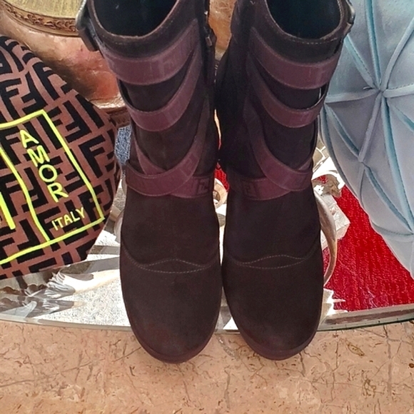 FENDI Brown Strap Boots - Picture 13 of 16